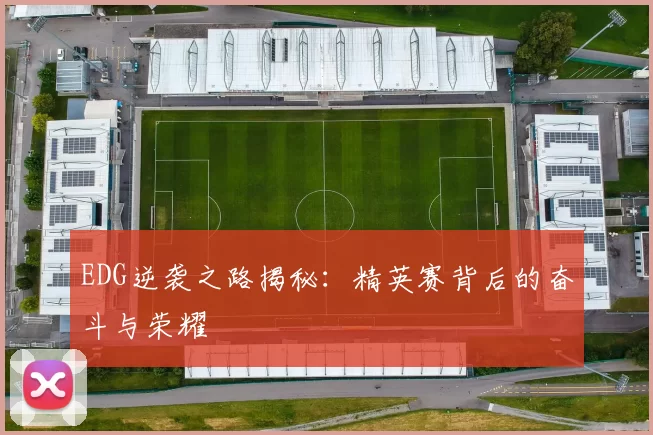 EDG逆袭之路揭秘：精英赛背后的奋斗与荣耀